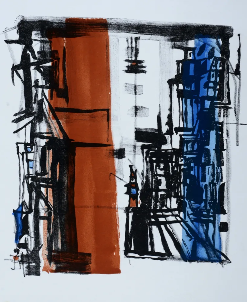 Литография Vieira Da Silva - Bellini, 1977