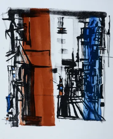 Литография Vieira Da Silva - Bellini, 1977