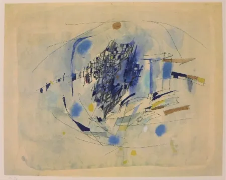 Литография Vieira Da Silva - Clair de lune