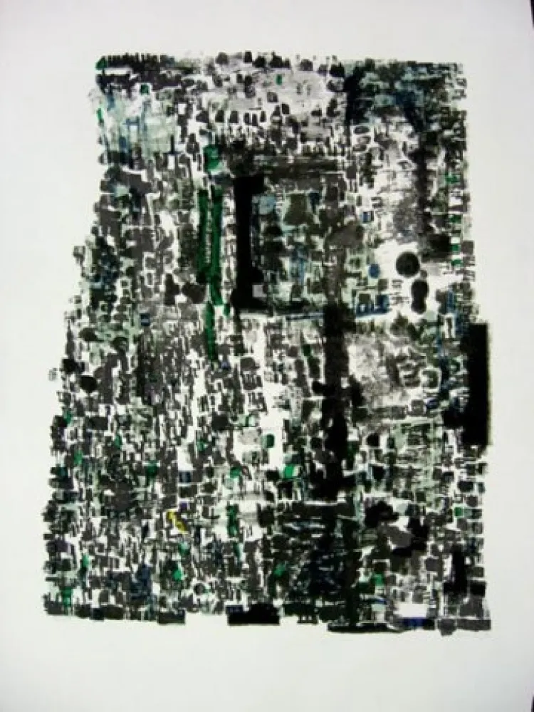 Литография Vieira Da Silva - Grottes