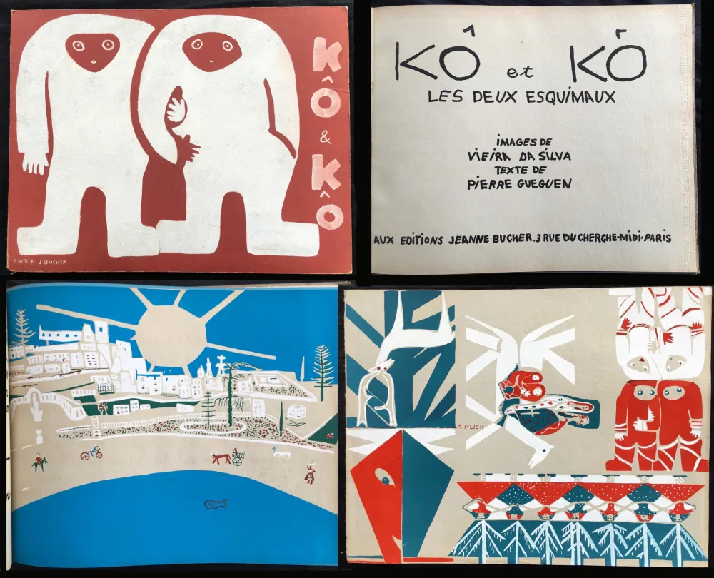 Иллюстрированная Книга Vieira Da Silva - KÔ & KÔ, les deux esquimaux. Aux éditions Jeanne Bucher, Paris 1933.