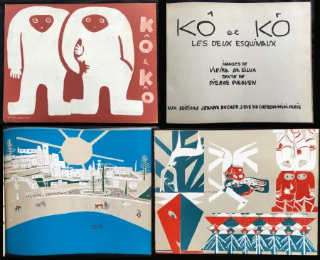 Иллюстрированная Книга Vieira Da Silva - KÔ & KÔ, les deux esquimaux. Aux éditions Jeanne Bucher, Paris 1933.