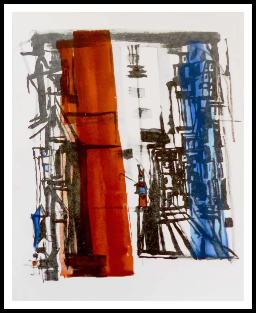 Литография Vieira Da Silva - Lithographie originale 