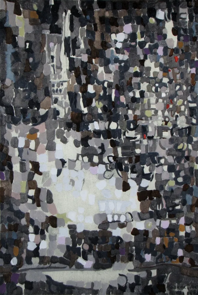 Трафарет Vieira Da Silva - Peinture, 1956