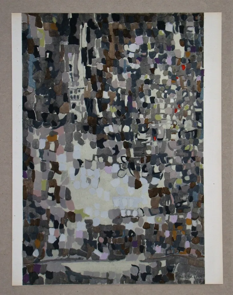 Трафарет Vieira Da Silva - Peinture, 1956