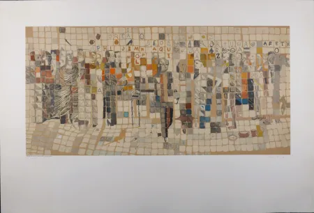 Литография Vieira Da Silva - Projet pour le Métro, c. 1980 - Hand-signed & numbered