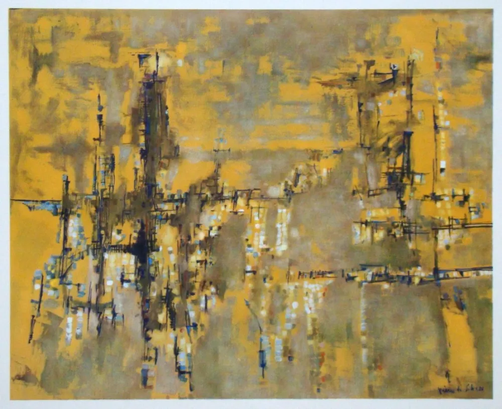 Фототипия Vieira Da Silva - Ville dorée - 1956