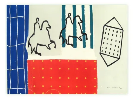 Гравюра Villarino - Serie El ajedrez y el tiempo