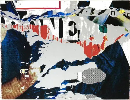 Литография Villeglé - Décentralisation n°7, 1991  