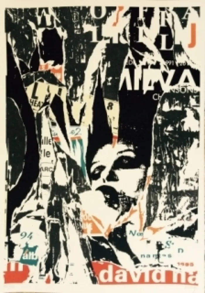 Литография Villeglé - Le cri ou opéra