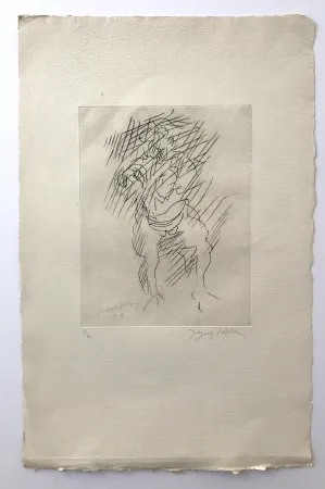 Гравюра Villon - Bébé debout