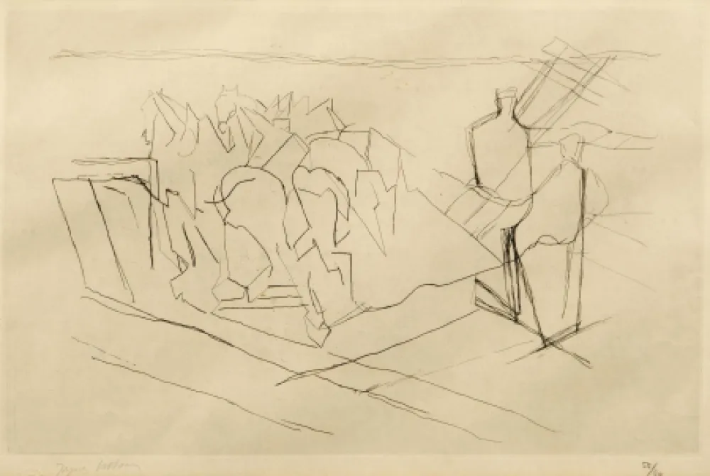 Гравюра Villon - La Faucheuse