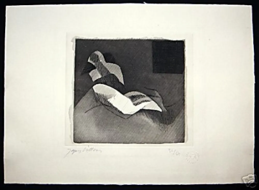 Офорт Villon - Le Baiser