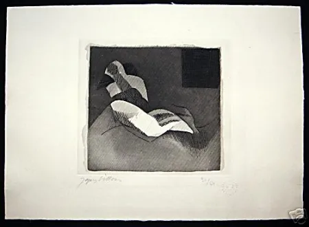 Офорт Villon - Le Baiser