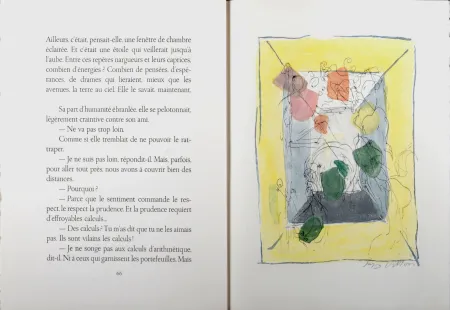 Гравюра Villon - Les frontières du matin, 1962 - Full book (Hand-signed & numbered!)