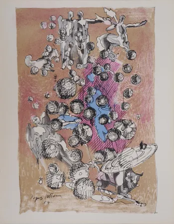 Литография Villon - Mondes (Mythologie)