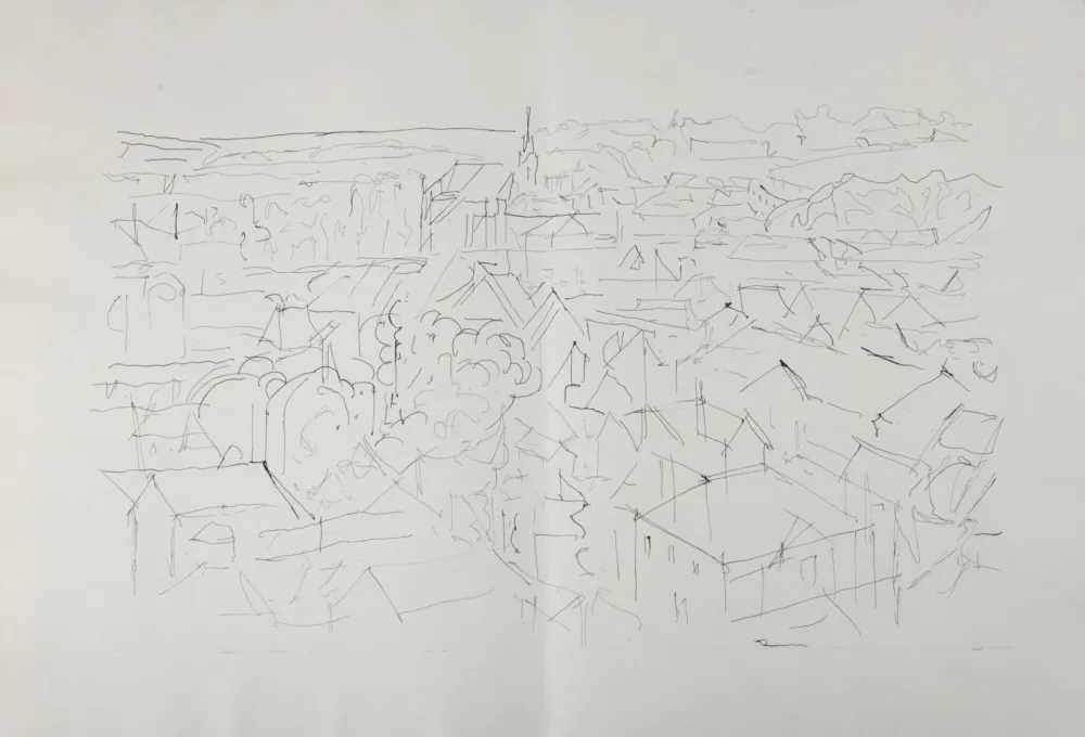 Гравюра Villon - Paysage, 1962