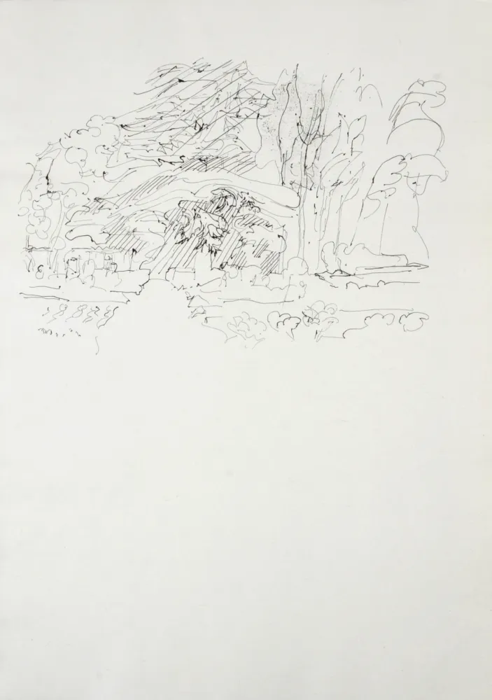 Гравюра Villon - Paysage, 1962