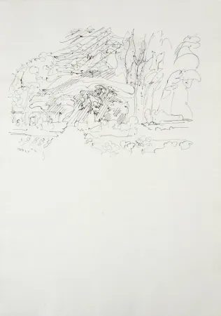 Гравюра Villon - Paysage, 1962