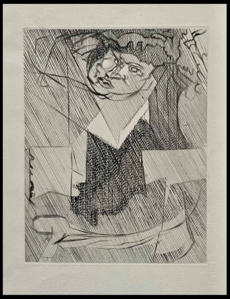 Офорт Villon - Tête de femme 