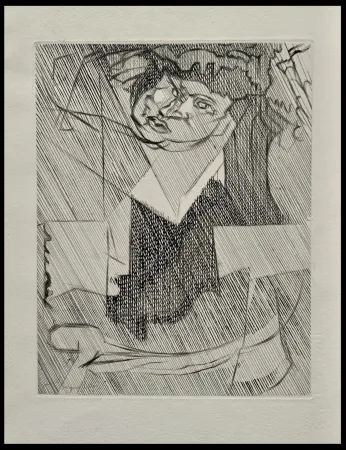 Офорт Villon - Tête de femme 