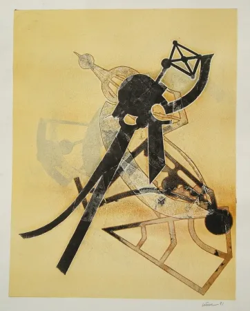 Офорт И Аквитанта Viseux - Monotrace