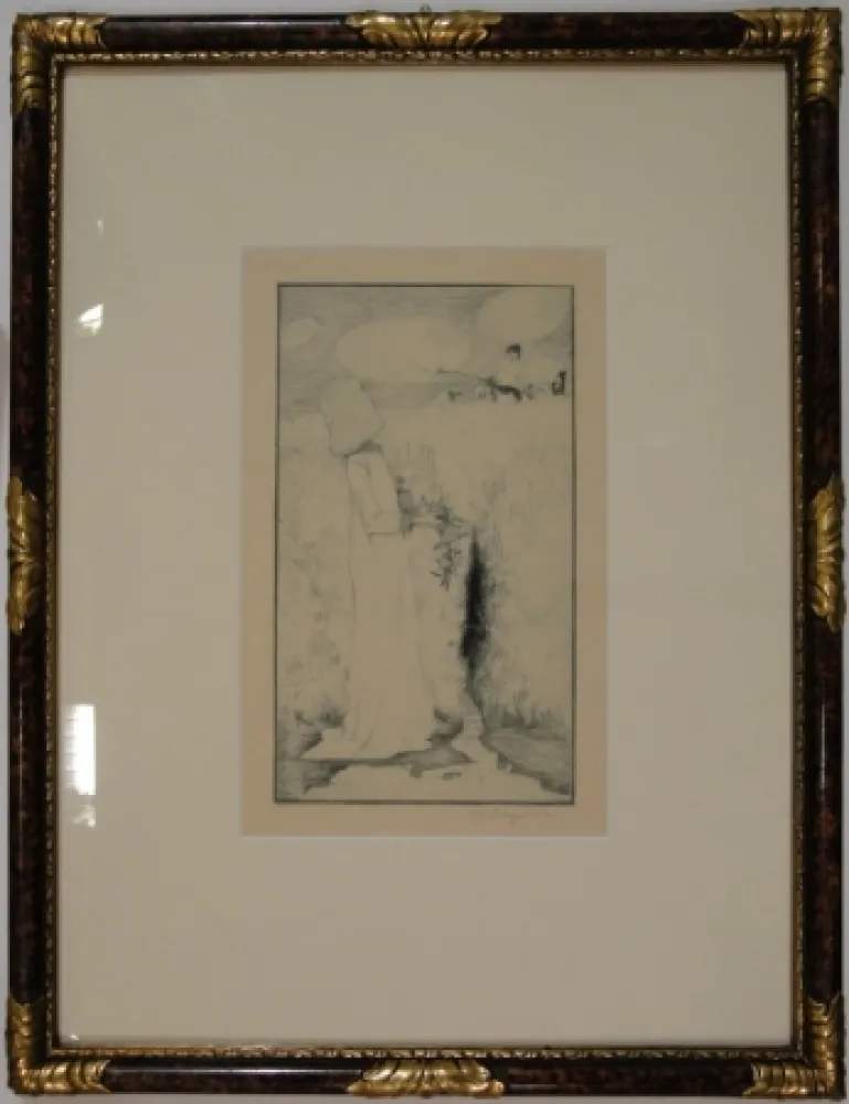 Офорт Vogeler - Am Quell