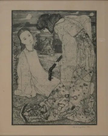 Гравюра Vogeler - Verkündigung