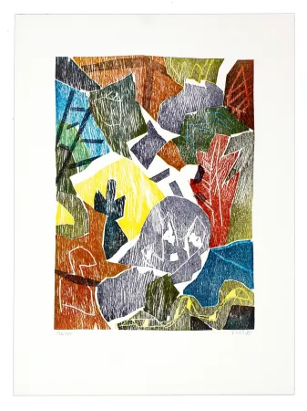 Гравюра На Дереве Voss - Chemin de bois 