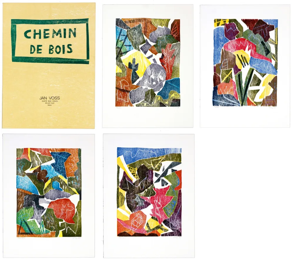 Гравюра На Дереве Voss - Chemin de bois (la série de 4)