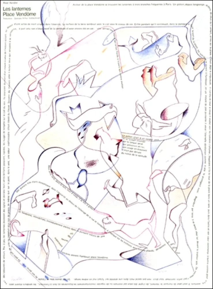 Литография Voss - Placard Handke