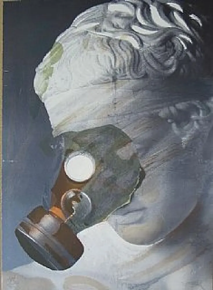 Литография Vostell - Sans titre