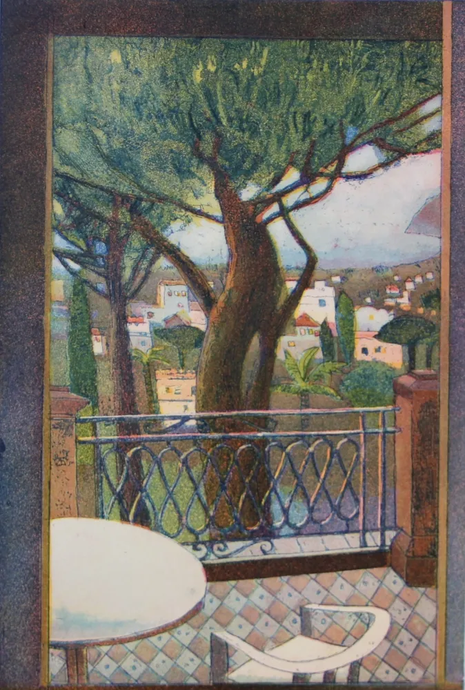 Акватинта Votteler - Südliche Terrasse