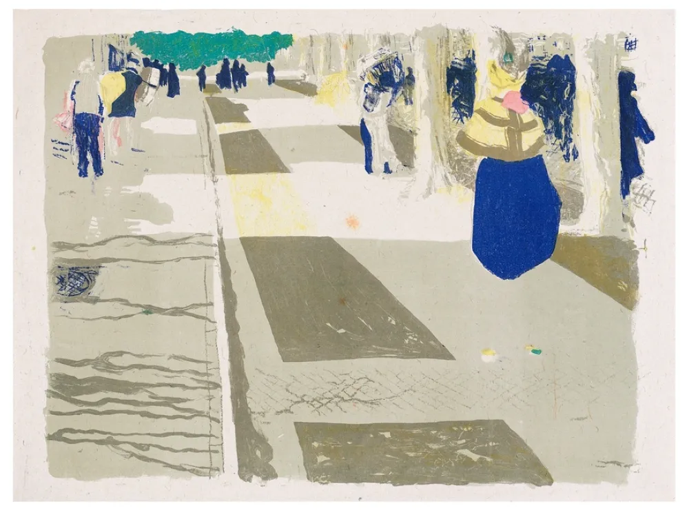 Литография Vuillard - Paysage et intérieur 1