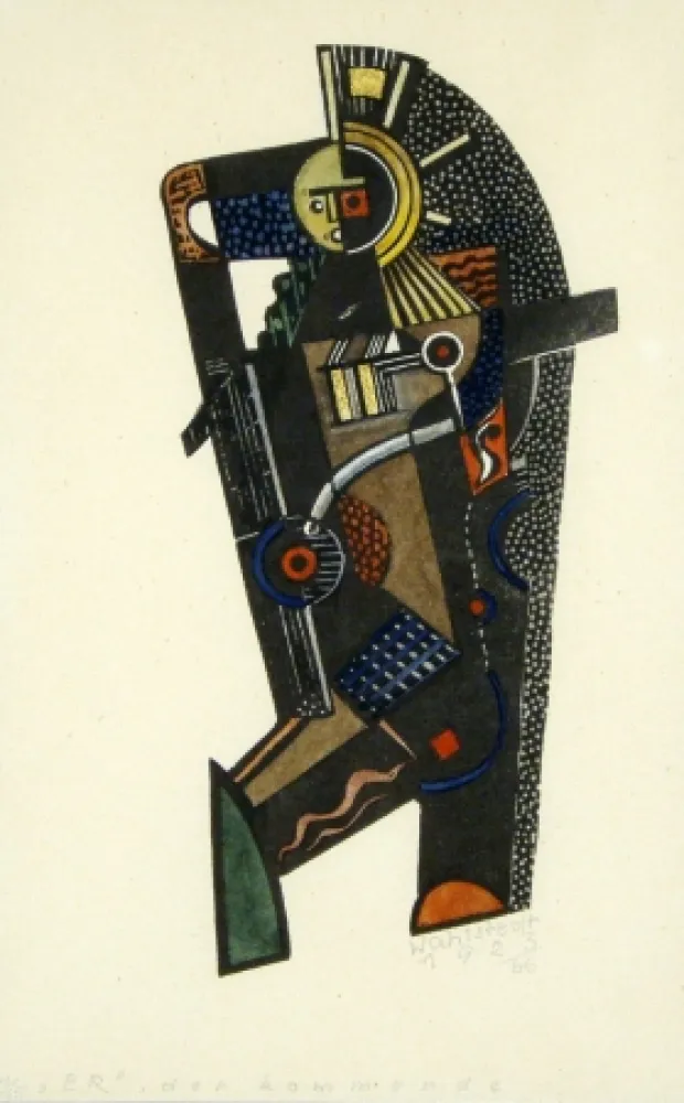 Линогравюра Wahlstedt - Er, der Kommende (The one to come)