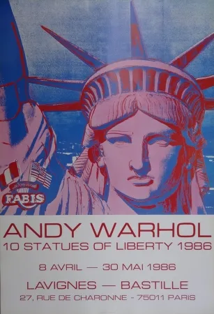 Афиша Warhol - 10 Statues of Liberty