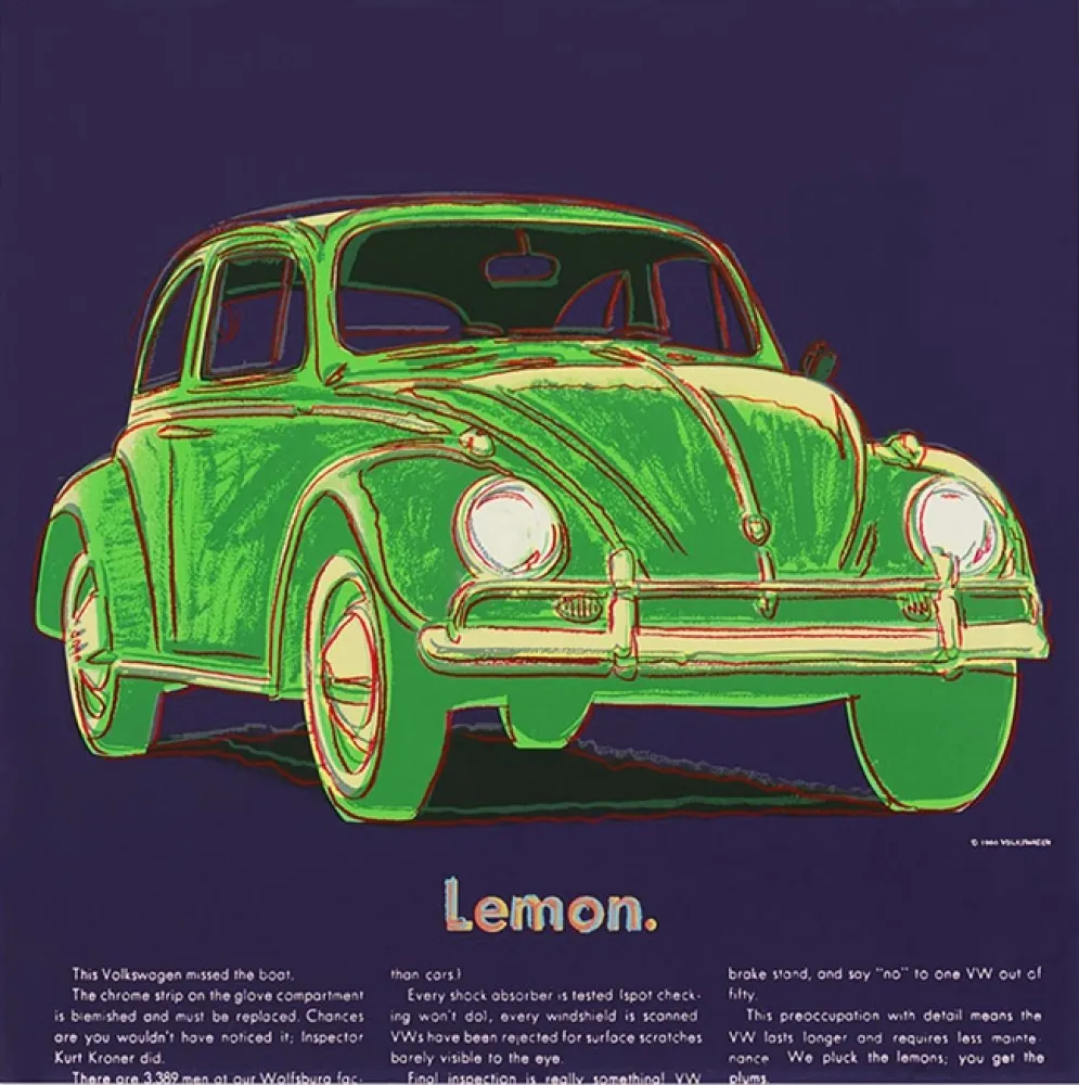 Сериграфия Warhol - ADS: VOLKSWAGEN FS II.358