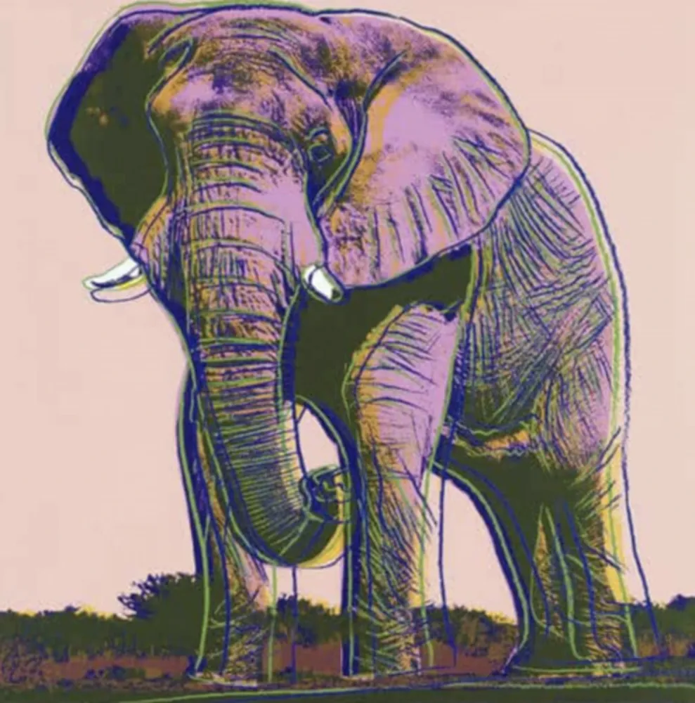 Сериграфия Warhol - African Elephant, Endangered Species Series (FS II.293)