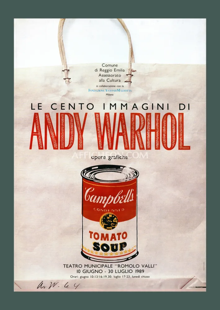 Литография Warhol - Andy Warhol: 'Campbell's Soup Can on a Shopping Bag' 1989 Offset-lithograph