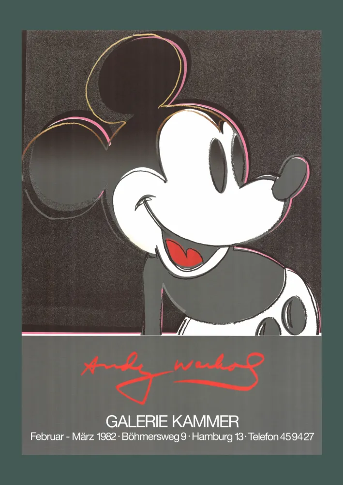 Литография Warhol - Andy Warhol: 'Mickey' 1982 Offset-lithograph