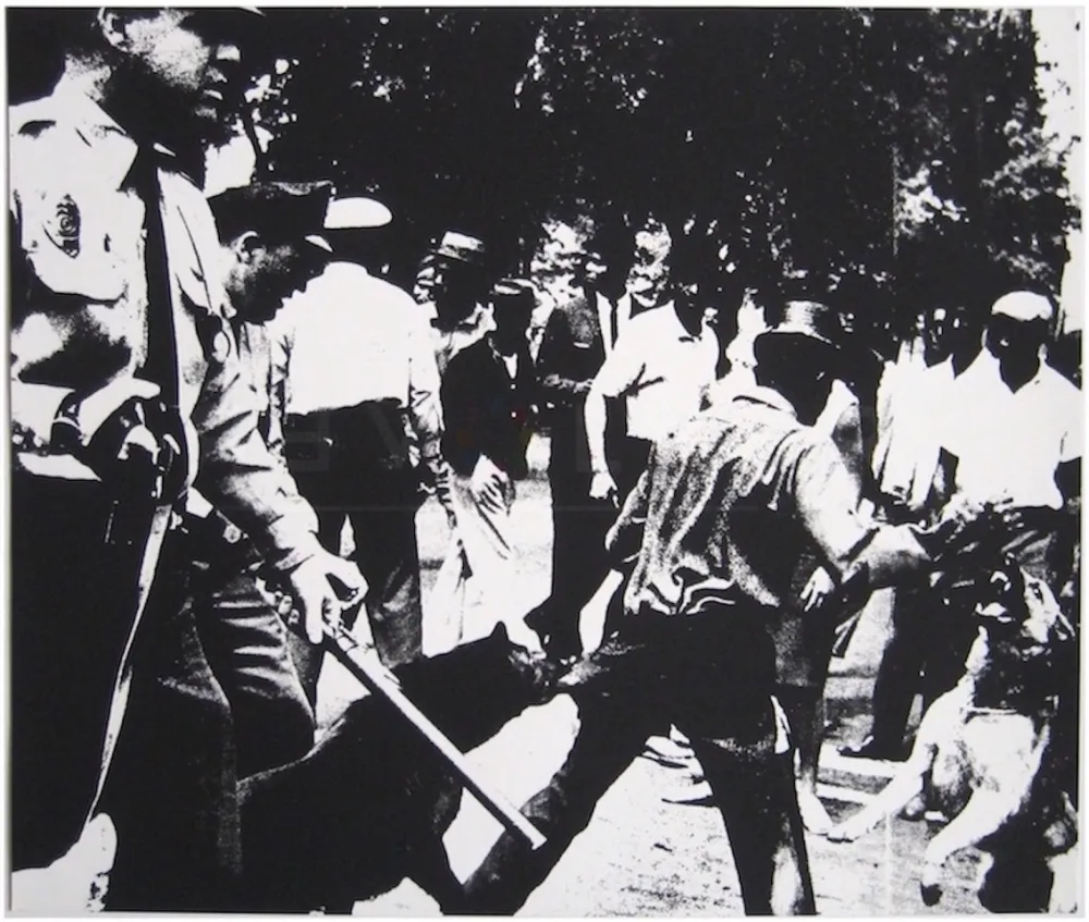 Сериграфия Warhol - Birmingham Race Riot (FS II.3)
