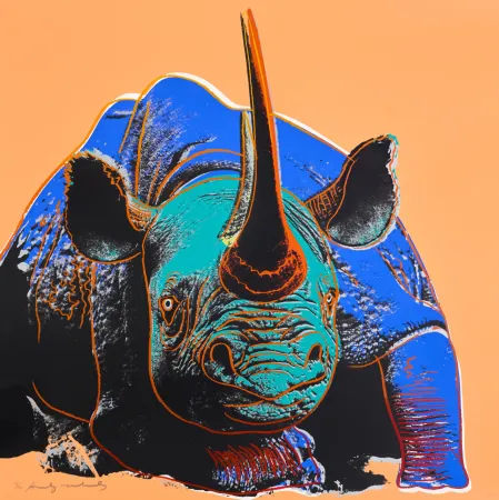 Сериграфия Warhol - Black Rhinoceros