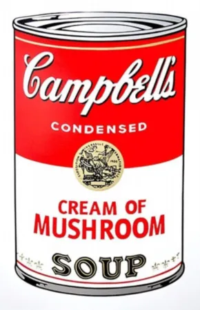 Сериграфия Warhol - Campbell's Soup Can: Cream of Mushroom