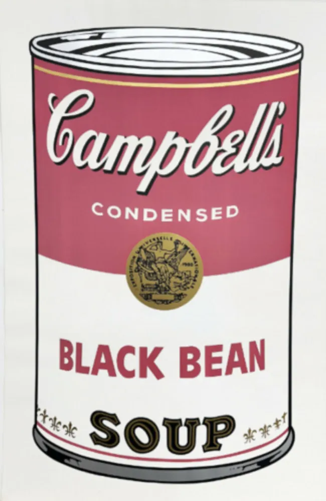Сериграфия Warhol - Campbell's Soup Can I: Black Bean