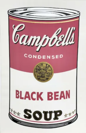 Сериграфия Warhol - Campbell's Soup Can I: Black Bean