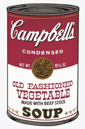 Сериграфия Warhol - Campbell's Soup Can: Old Fashioned Vegetable