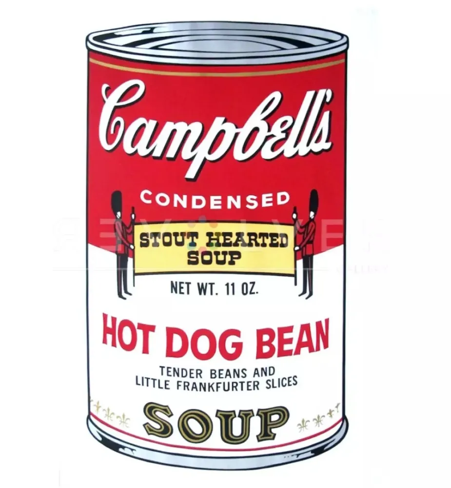 Сериграфия Warhol - Campbell's Soup: Hot Dog Bean
