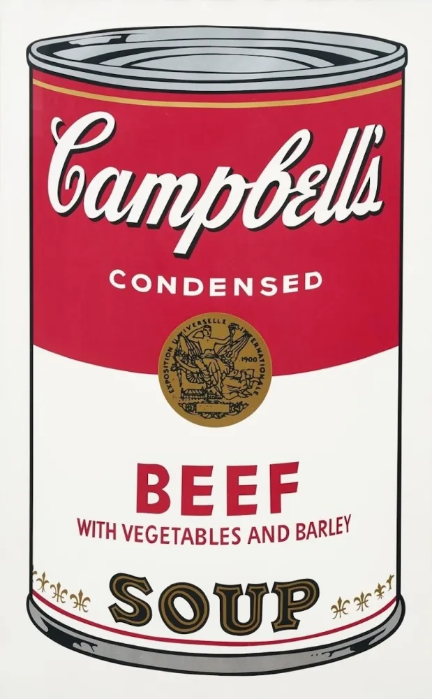 Сериграфия Warhol - Campbell's Soup I: Beef with Vegetables and Barley