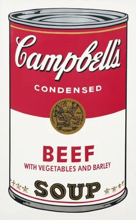 Сериграфия Warhol - Campbell's Soup I: Beef with Vegetables and Barley