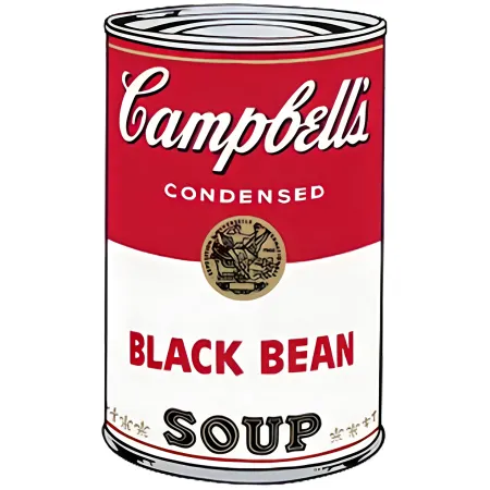 Сериграфия Warhol - Campbell's Soup I: Black Bean (FS II.44)